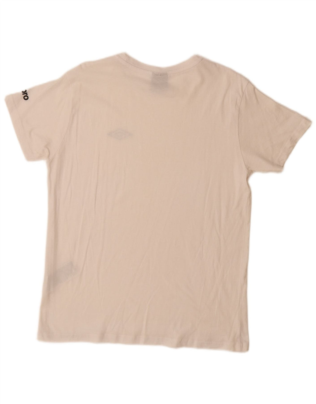 UMBRO Herre T-Shirt Top Stor Hvid Bomuld