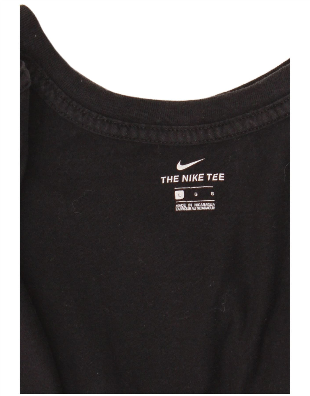 Nike Grafisk T-shirt top til kvinder DK 14 Stor Sort