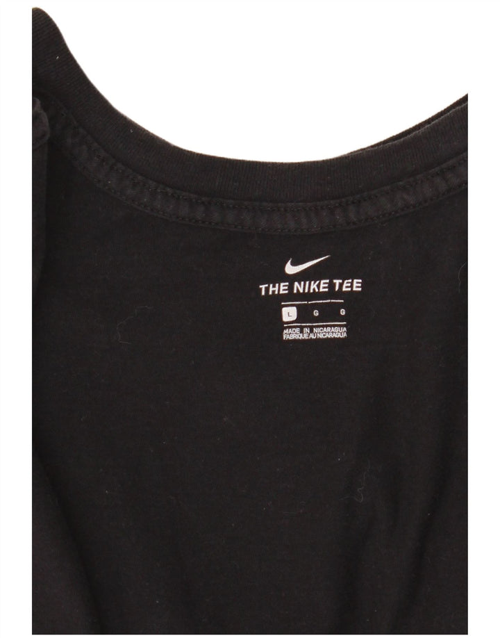 Nike Grafisk T-shirt top til kvinder DK 14 Stor Sort