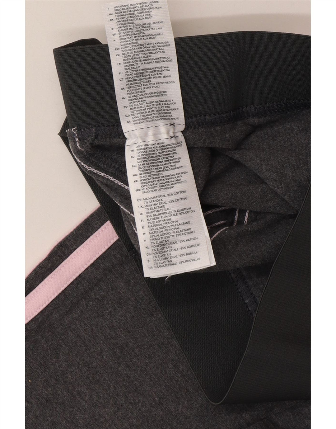 Adidas Dame Leggings UK 8/10 Small Grey Bomuld