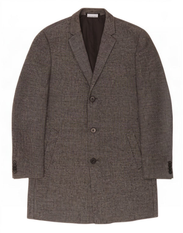 Marks & Spencer Herre Overfrakke UK 40 Large Grey Wool