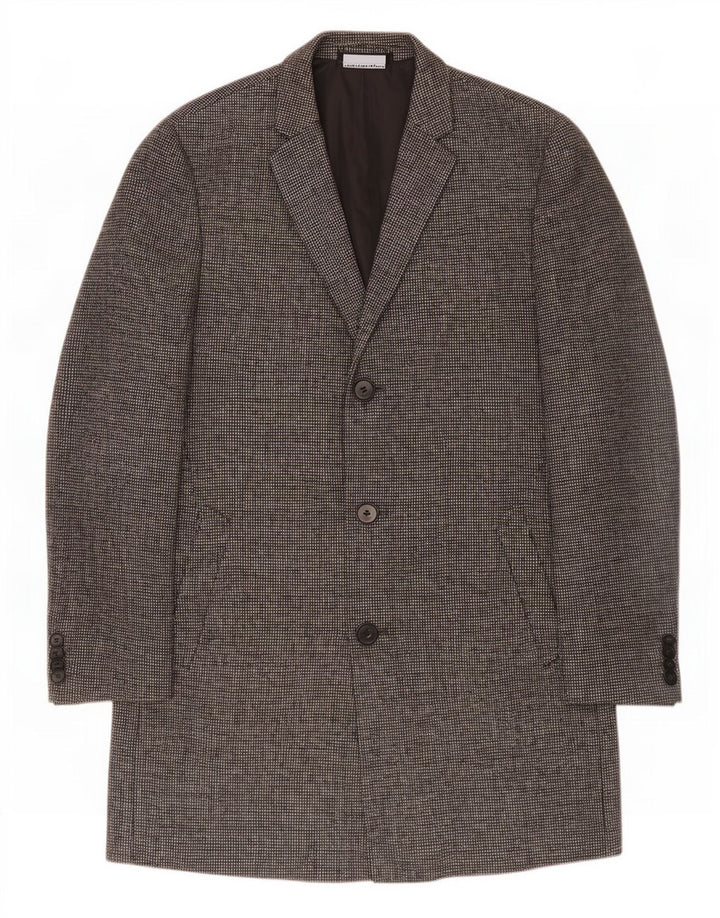 Marks & Spencer Herre Overfrakke UK 40 Large Grey Wool