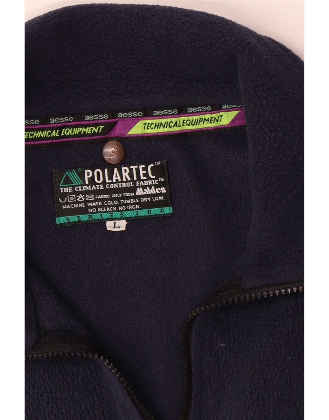 Aesse Herre Fleecejakke UK 40 Large Navy Blue Polyester