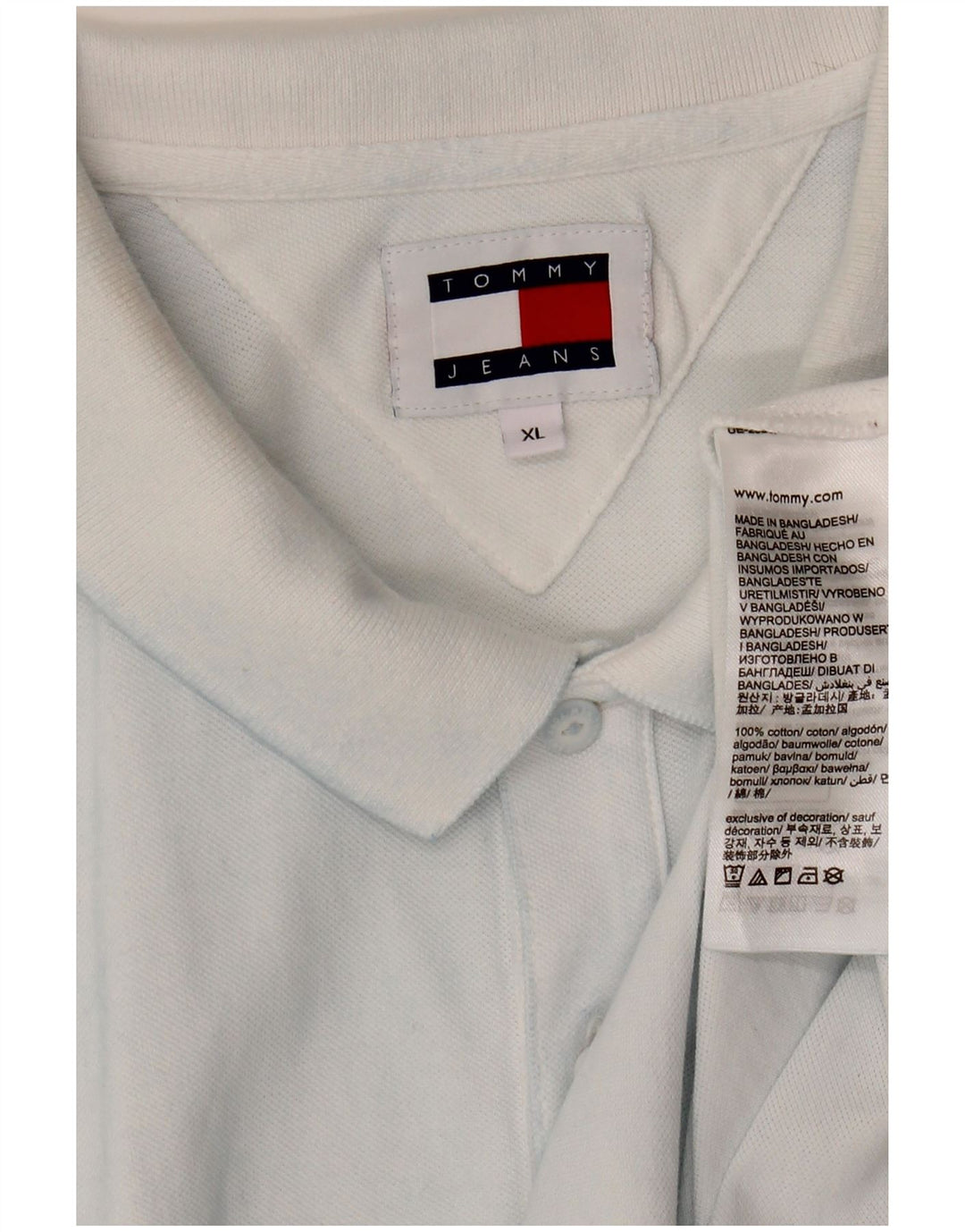 TOMMY HILFIGER Mens Polo Shirt XL Blue Cotton