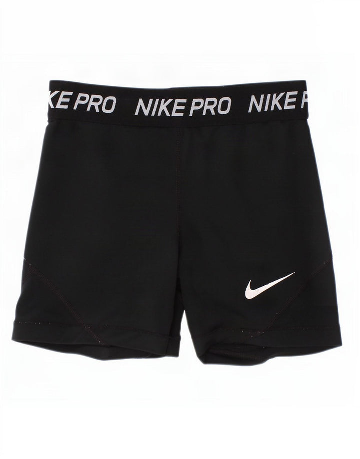 Nike piger Dri Fit grafiske sportsshorts 10-11 år medium sort polyester