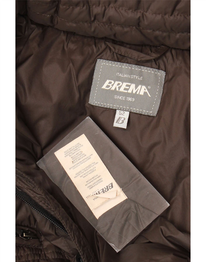 Brema Herre hættepolstret jakke IT 52 XL Brun nylon