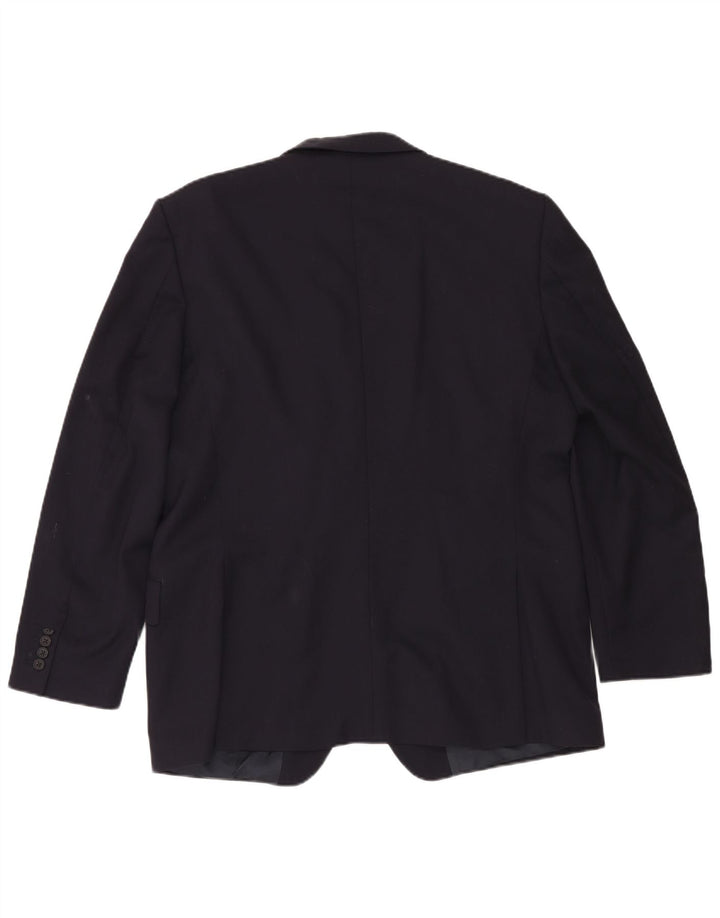 Gieves & Hawkes Herre 2-knaps blazerjakke UK 46 3XL Marineblå Uld