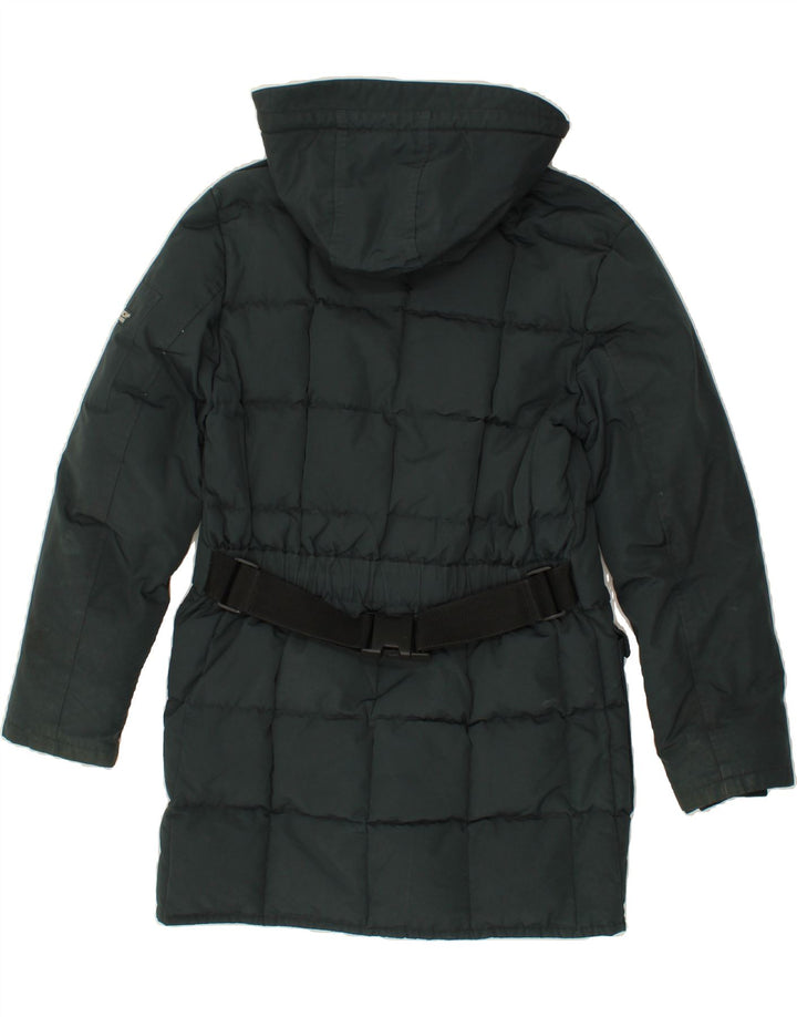 WOOLRICH Womens Loose Fit Hooded Padded Coat UK 14 Medium Green Polyester Vintage Woolrich and Second-Hand Woolrich from Messina Hembry 