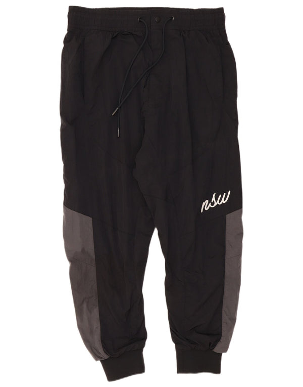 Nike Herre grafisk træningsdragt Bukser Joggers Large Sort Colourblock Nylon