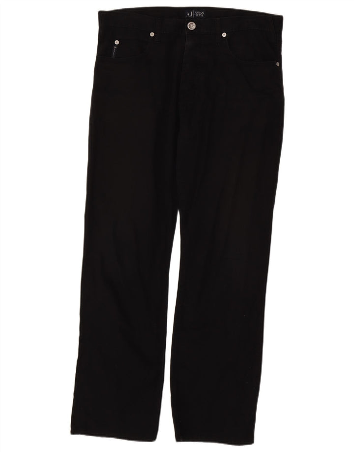 Armani Straight Casual Bukser til mænd W32 L28 Sort