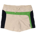 ADIDAS Mens Graphic Swimming Shorts Small White Colourblock Polyester