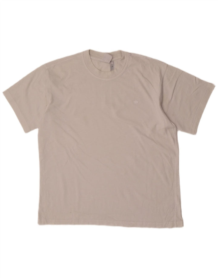 Adidas Herre T-Shirt Top Stor Hvid Bomuld