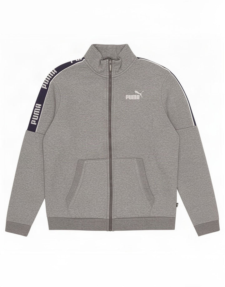 Puma Herre grafisk træningsdragt Topjakke Medium Grå Colourblock Bomuld