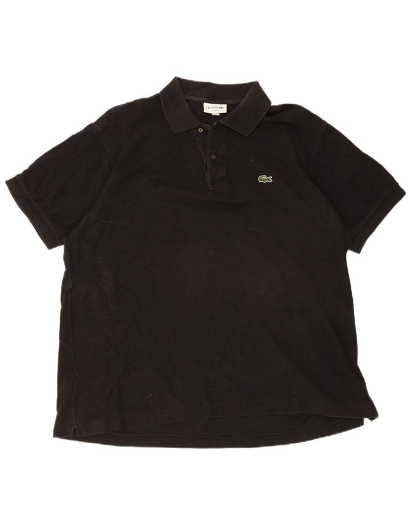 Lacoste Herre Classic Fit Polo Shirt Størrelse 7 2XL Sort Bomuld