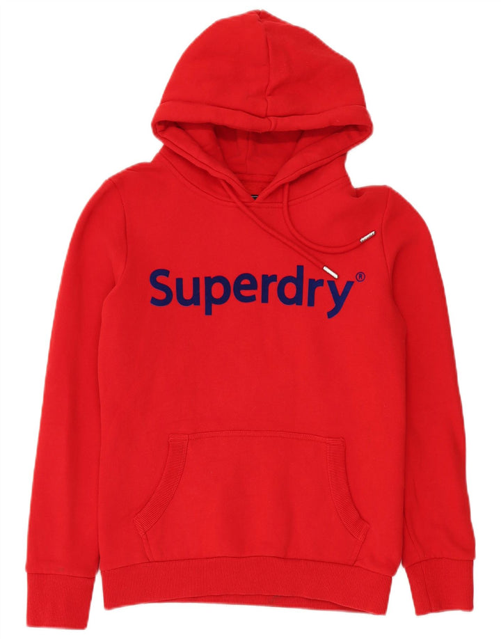 Superdry grafisk hættetrøje til kvinder UK 10 Lille rød