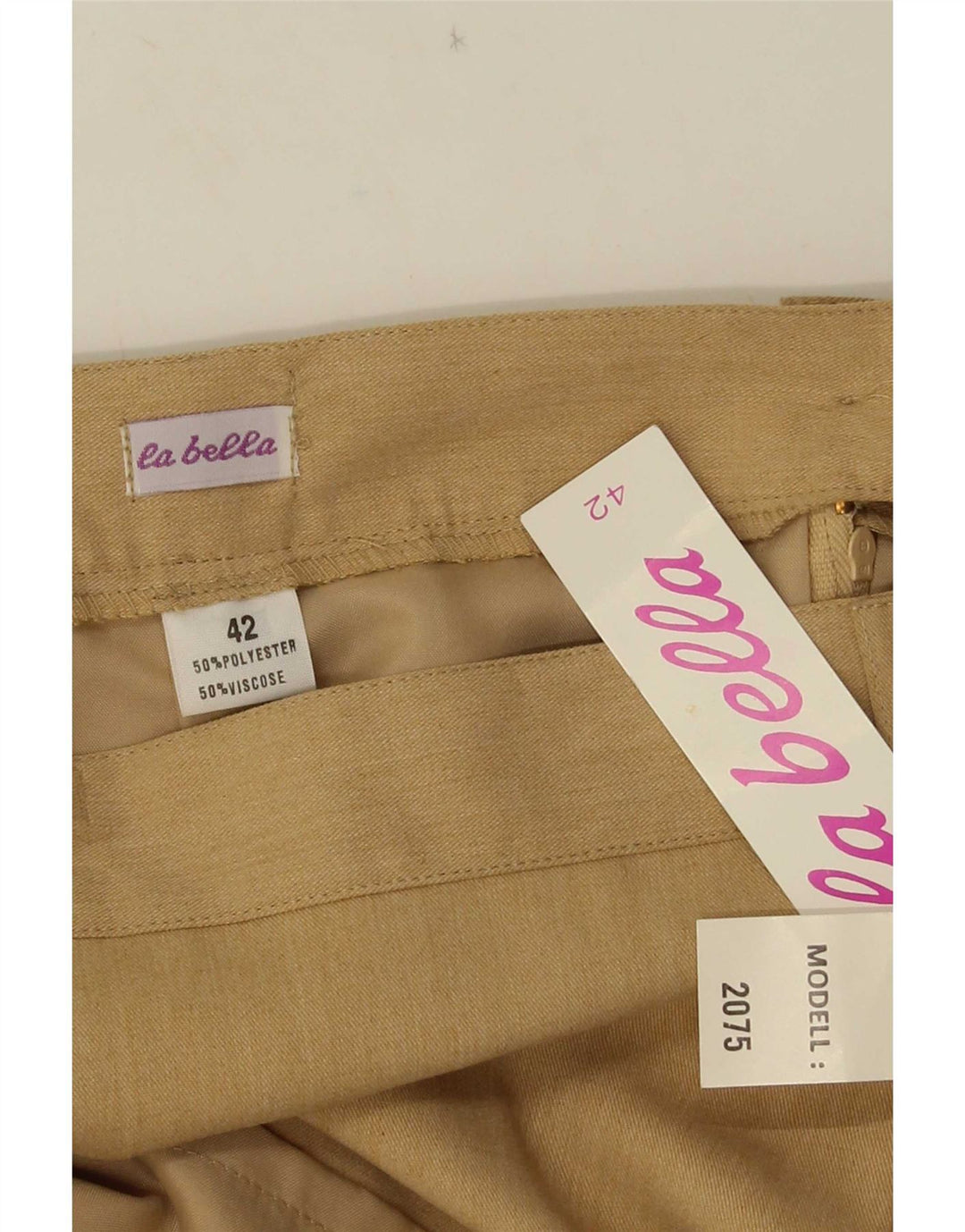 La Belle lige nederdel til kvinder IT 42 Medium W30 Beige Polyester