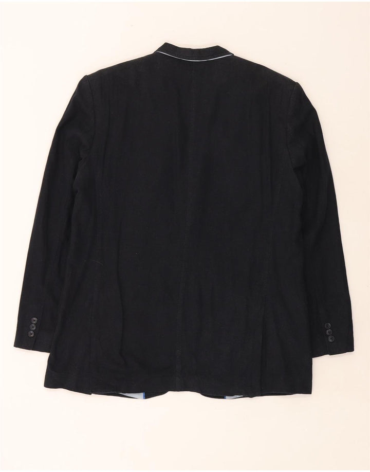 Marks & Spencer Herre 2-knaps blazerjakke UK 44 XL Navy Blue Flax