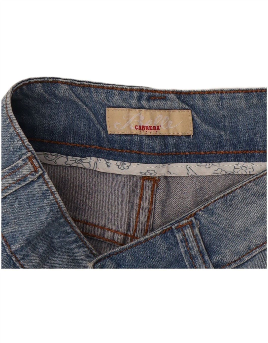 Carrera Dame Distressed Denim Shorts W30 Medium Blue