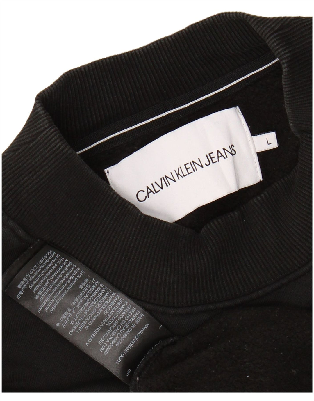 CALVIN KLEIN JEANS Grafisk sweatshirt til kvinder DK 16 Stor Sort