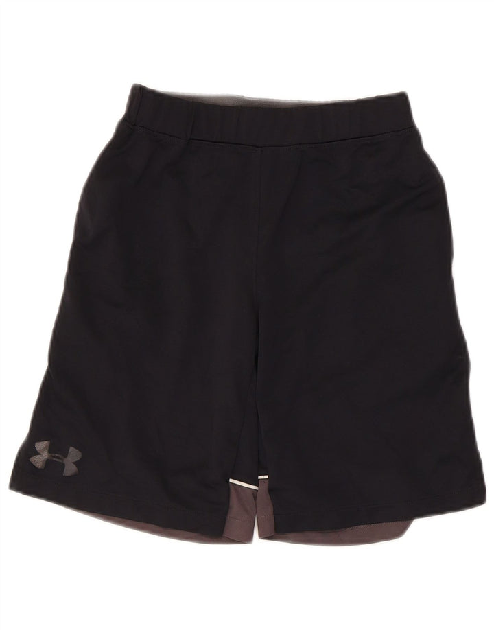 Under Armour drenge grafiske sportsshorts 7-8 år Small Black Colourblock