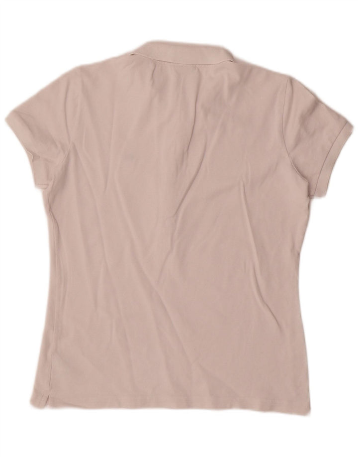 Lacoste Dame Polo Shirt Str. 42 Stor Hvid Bomuld