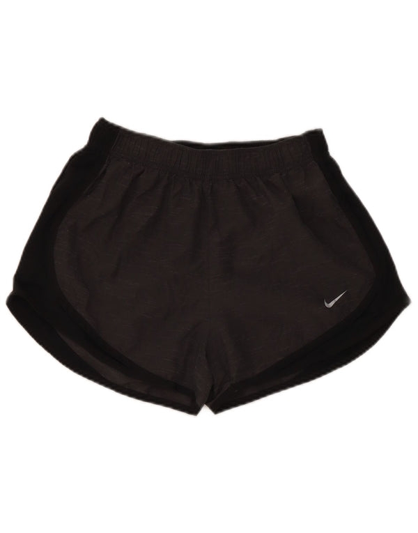 Nike Sportsshorts til kvinder UK 8 Small Grey Colourblock Polyester