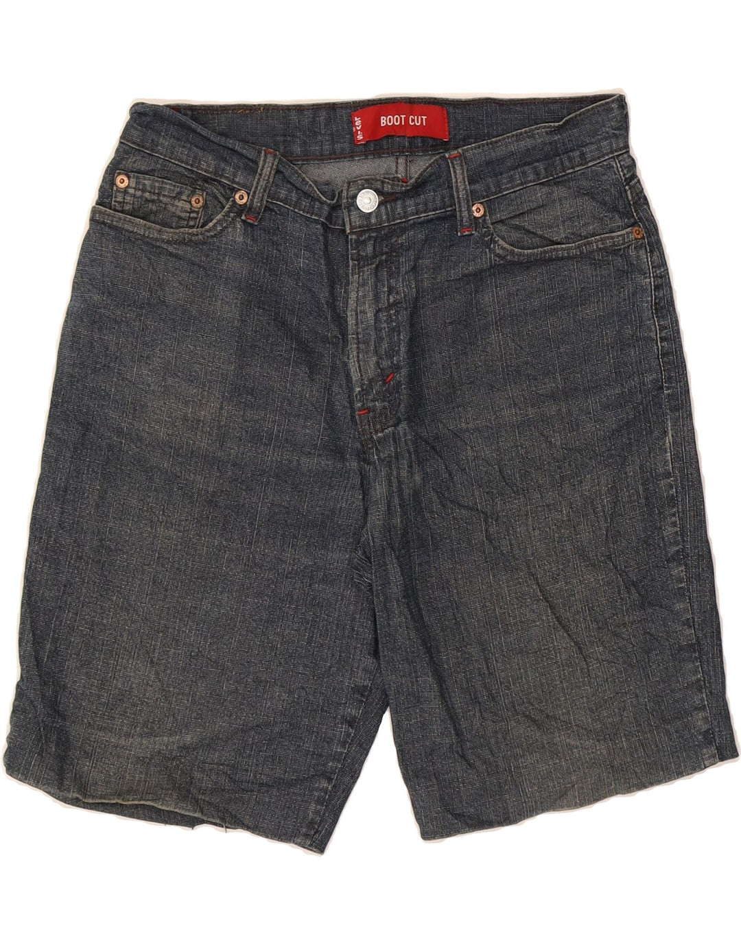 LEVI'S Womens Denim Shorts W30 Medium Navy Blue Vintage Levi's and Second-Hand Levi's from Messina Hembry 