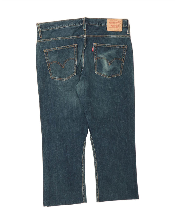 LEVI'S Mens 507 Cropped Jeans W38 L26 Navy Blue Vintage Levi's and Second-Hand Levi's from Messina Hembry 