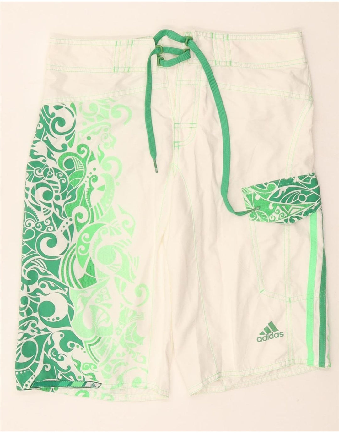 ADIDAS Badeshorts til mænd XS Hvid Paisley Polyester