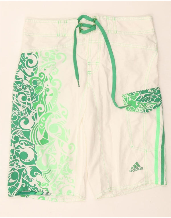 ADIDAS Badeshorts til mænd XS Hvid Paisley Polyester