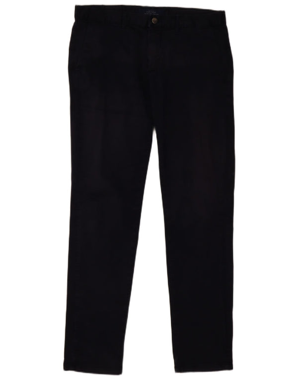 ZARA Herre Slim Chino Bukser EU 40 Medium W31 L32 Marineblå