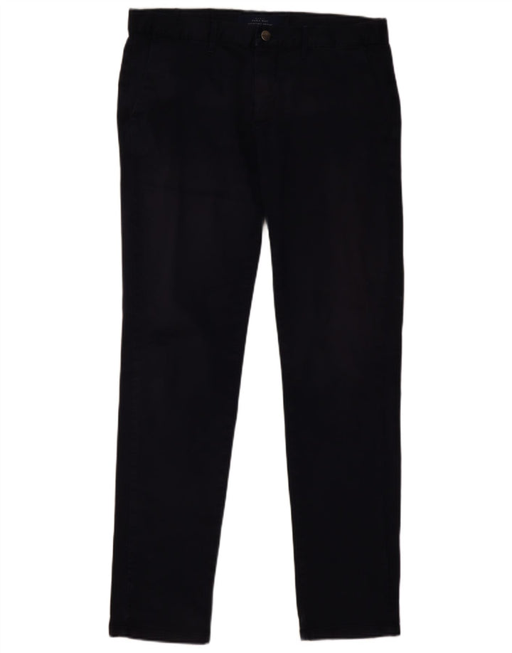 ZARA Herre Slim Chino Bukser EU 40 Medium W31 L32 Marineblå