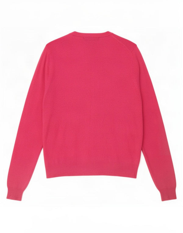 Marks & Spencer Dame Cardigan Sweater UK 14 Large Pink Viscose