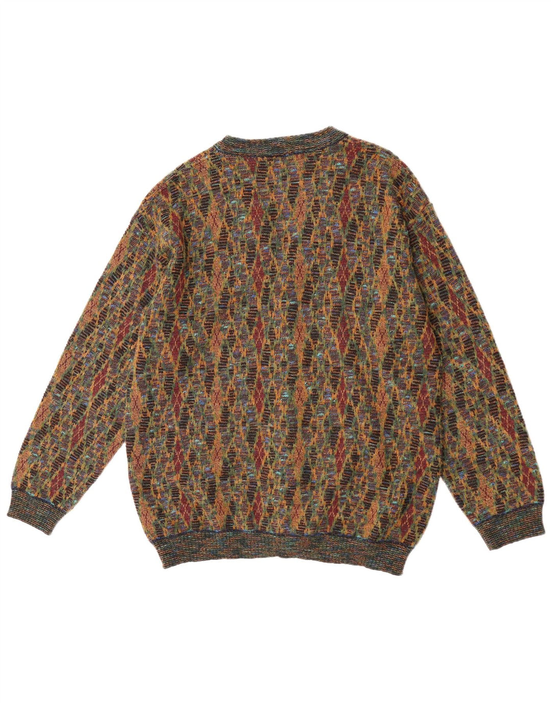 Suspence Herre cardigan sweater Medium Multicolored Argyle/Diamond