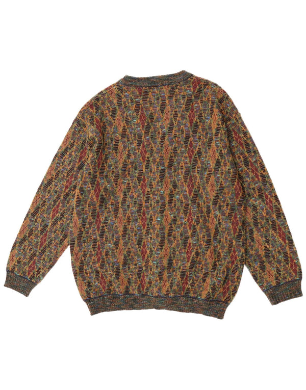 Suspence Herre cardigan sweater Medium Multicolored Argyle/Diamond