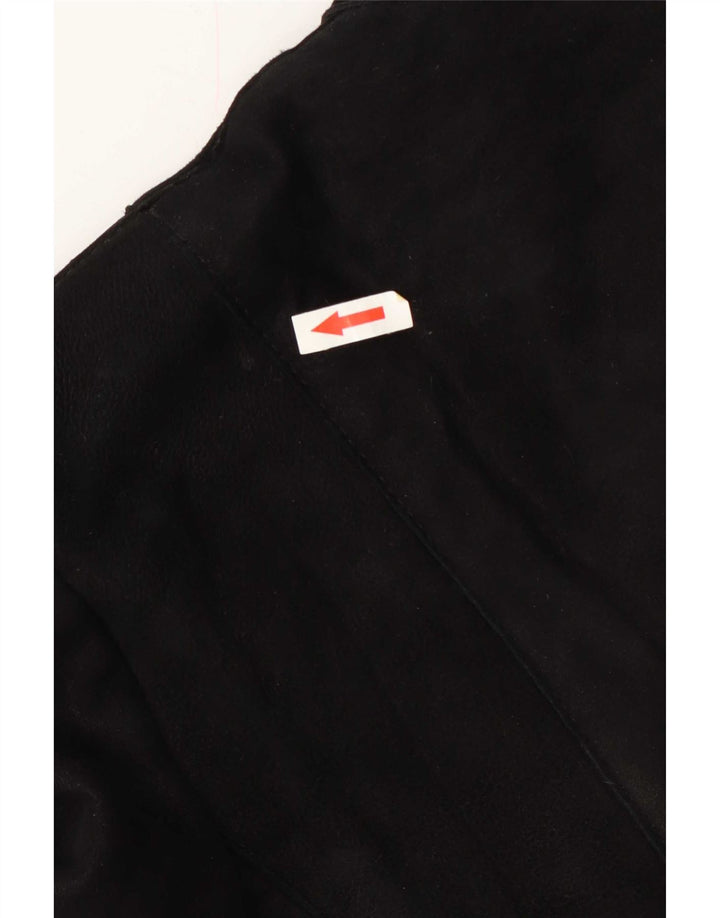 Vintage Dame Shearling Jacket IT 46 Large Black