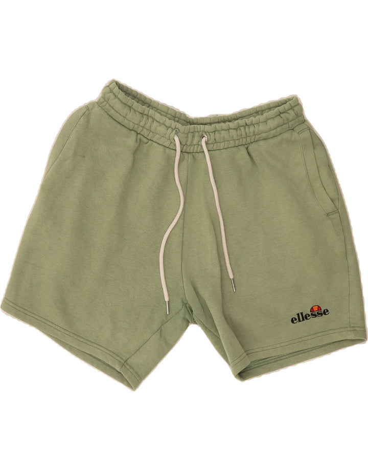 ELLESSE Womens Sport Shorts UK 14 Medium  Green Cotton Vintage Ellesse and Second-Hand Ellesse from Messina Hembry 