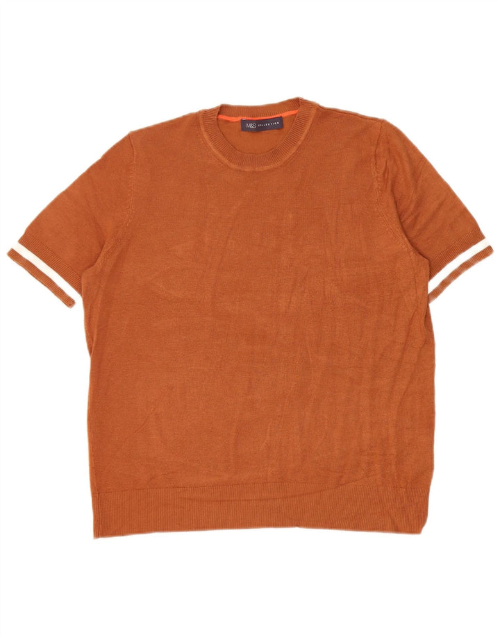Marks & Spencer Dametrøjetrøje med rund hals DK 12 Medium Brun