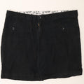 LEE Womens Casual Shorts US 24 4XL W48 Black Cotton Vintage Lee and Second-Hand Lee from Messina Hembry 
