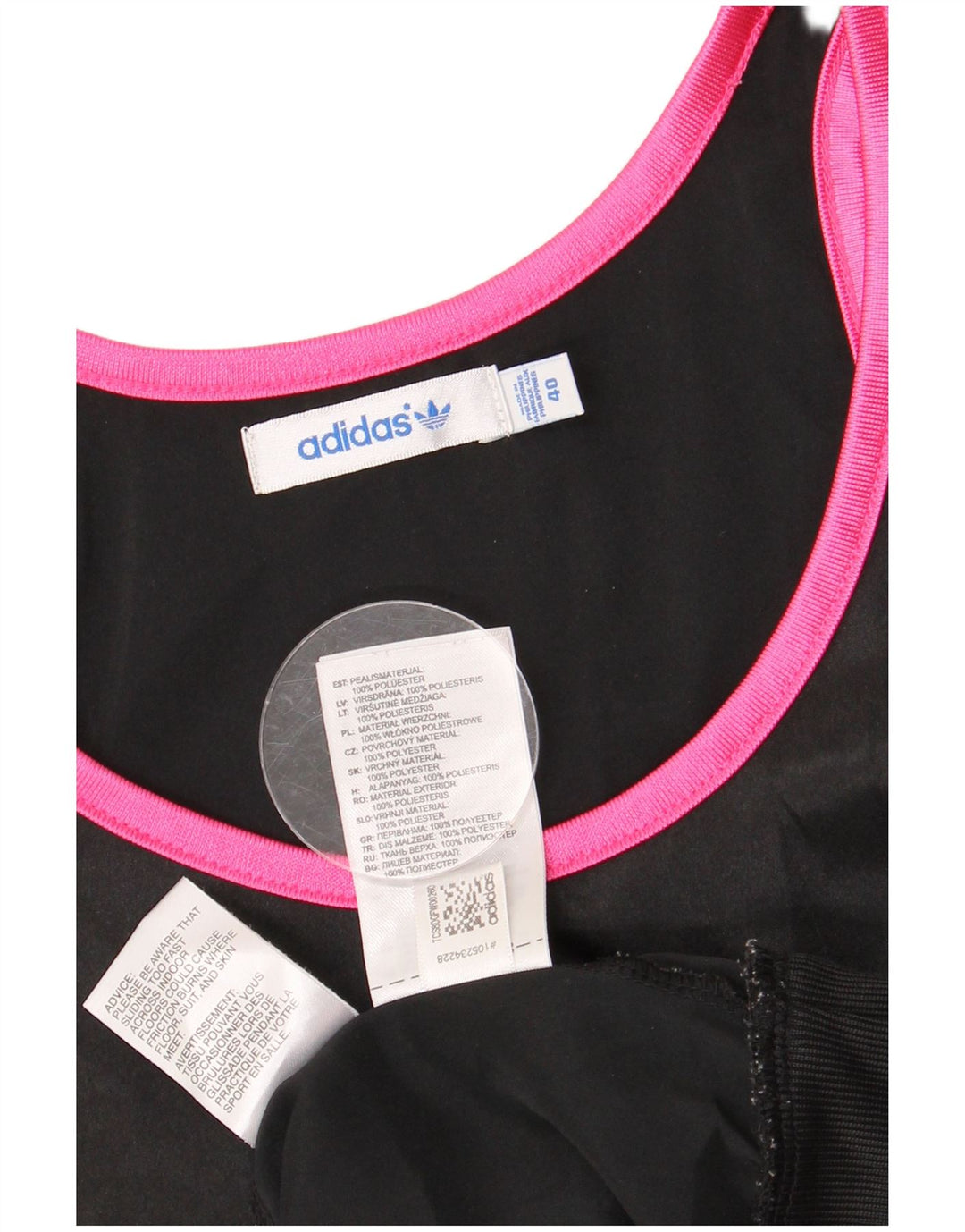Adidas Dame Grafisk Vest Top EU 40 Medium Sort Polyester