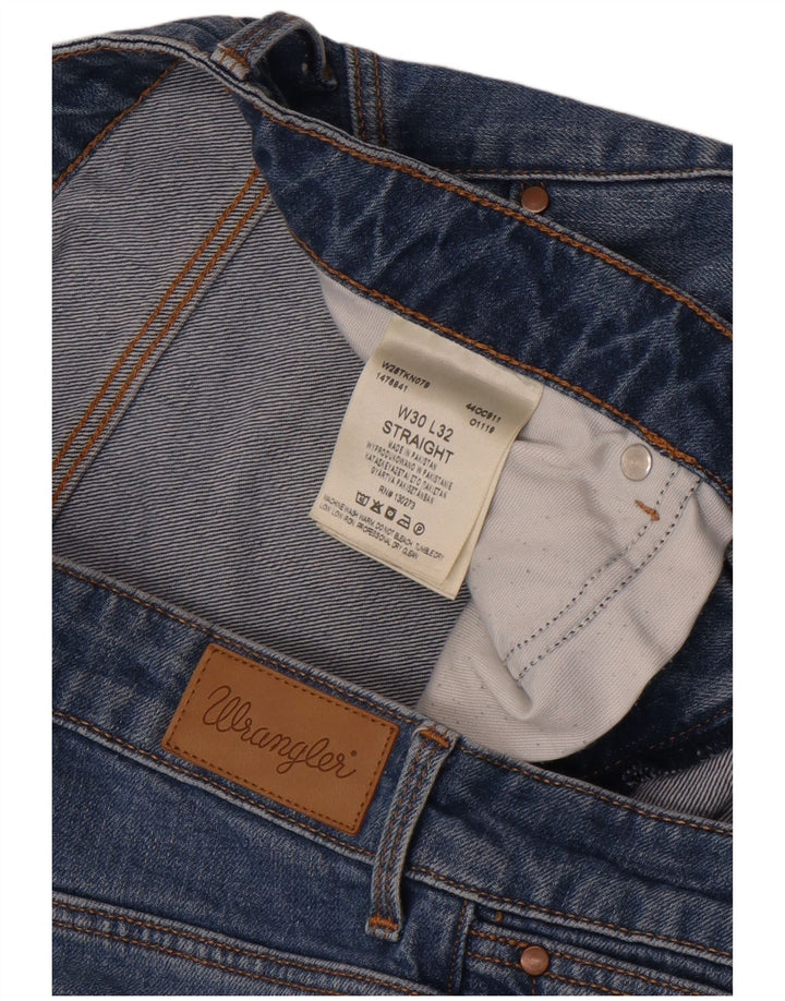Wrangler lige jeans til kvinder W30 L32 blå bomuld