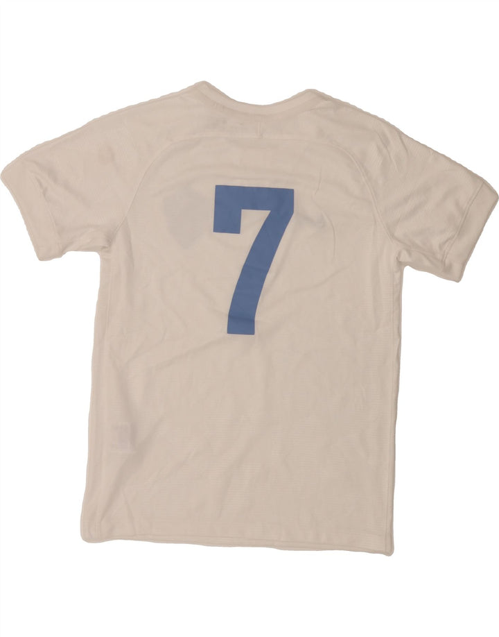 NIKE Boys Dri Fit Graphic T-Shirt Top 12-13 Years Large  White Polyester Vintage Nike and Second-Hand Nike from Messina Hembry 