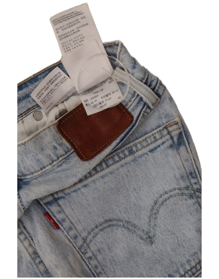 Levi's Dame 501 Straight Jeans W26 L28 Blå Bomuld