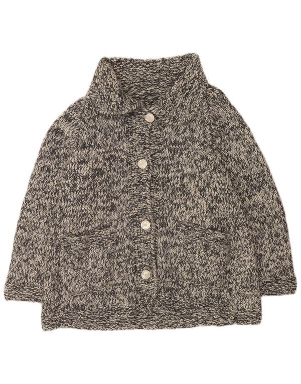 Vintage dame cardigan sweater UK 18 XL Grå Flecked