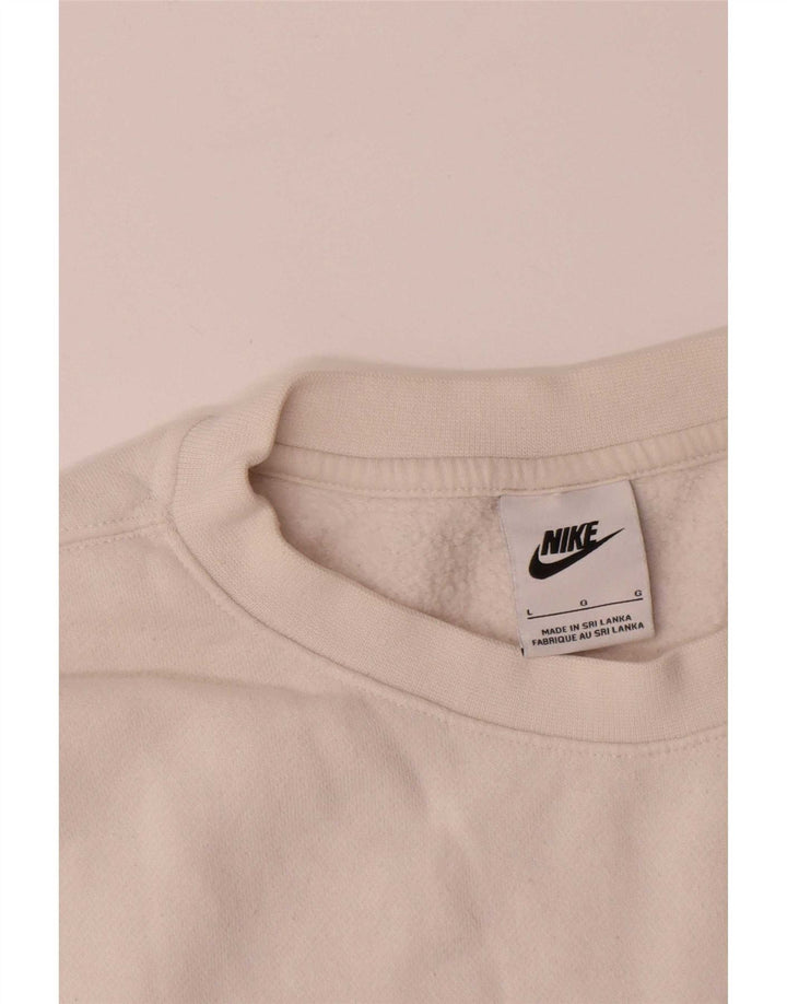 Nike Sweatshirt til mænd, stor hvid bomuld