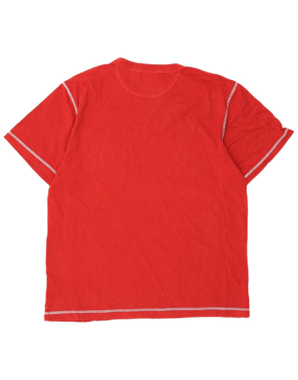 Champion Herre T-Shirt Top Medium Rød