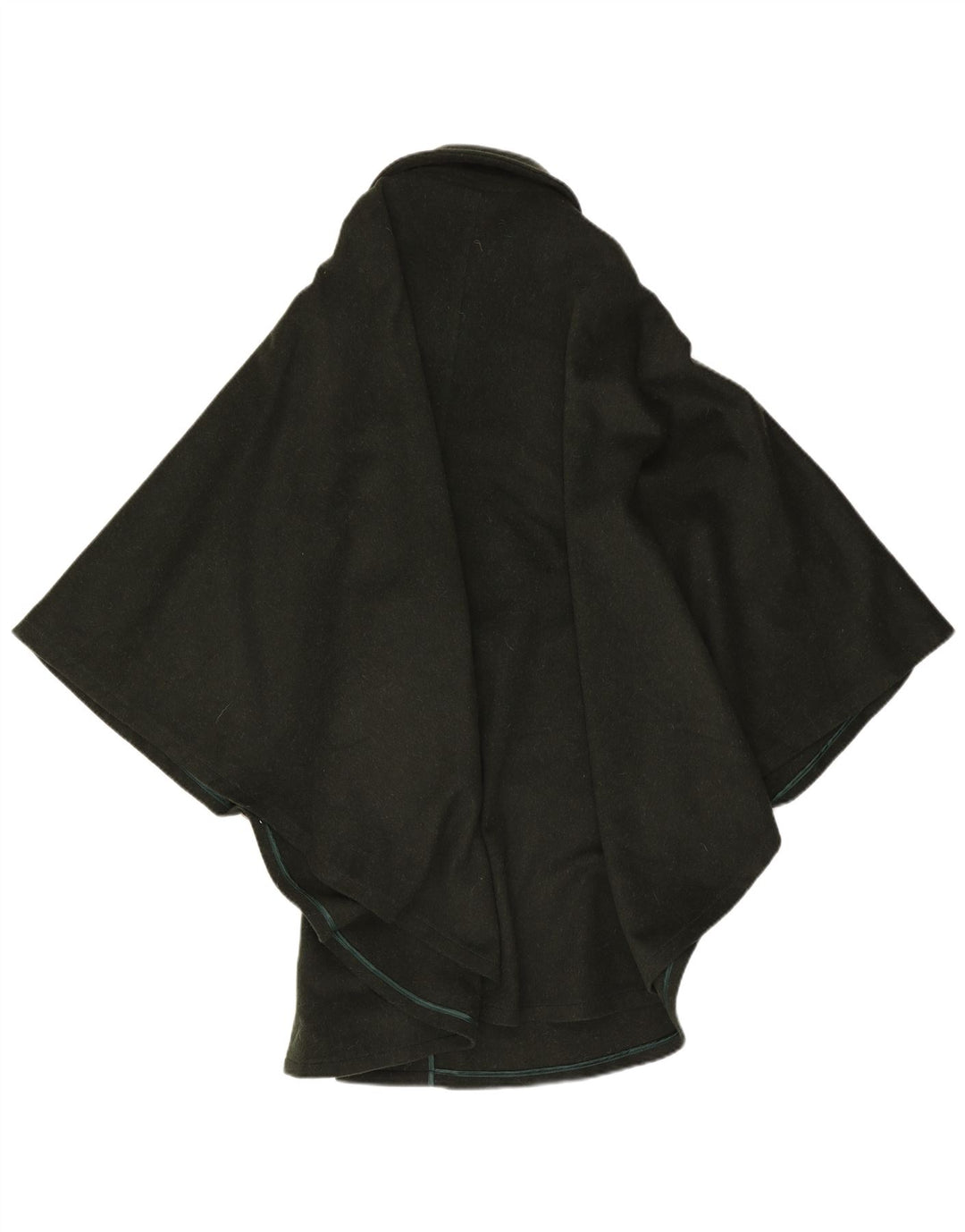 Moessmer Dame Cape Coat One Size Khaki Wool
