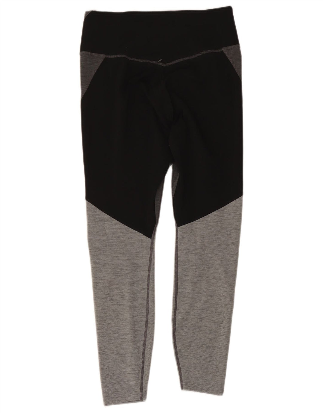 Nike Dame Leggings UK 12 Medium Grey Colourblock Polyester