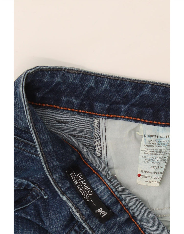 LEE Womens Curvy Fit Capri Jeans US 16 2XL W38 L21 Blue Vintage Lee and Second-Hand Lee from Messina Hembry 