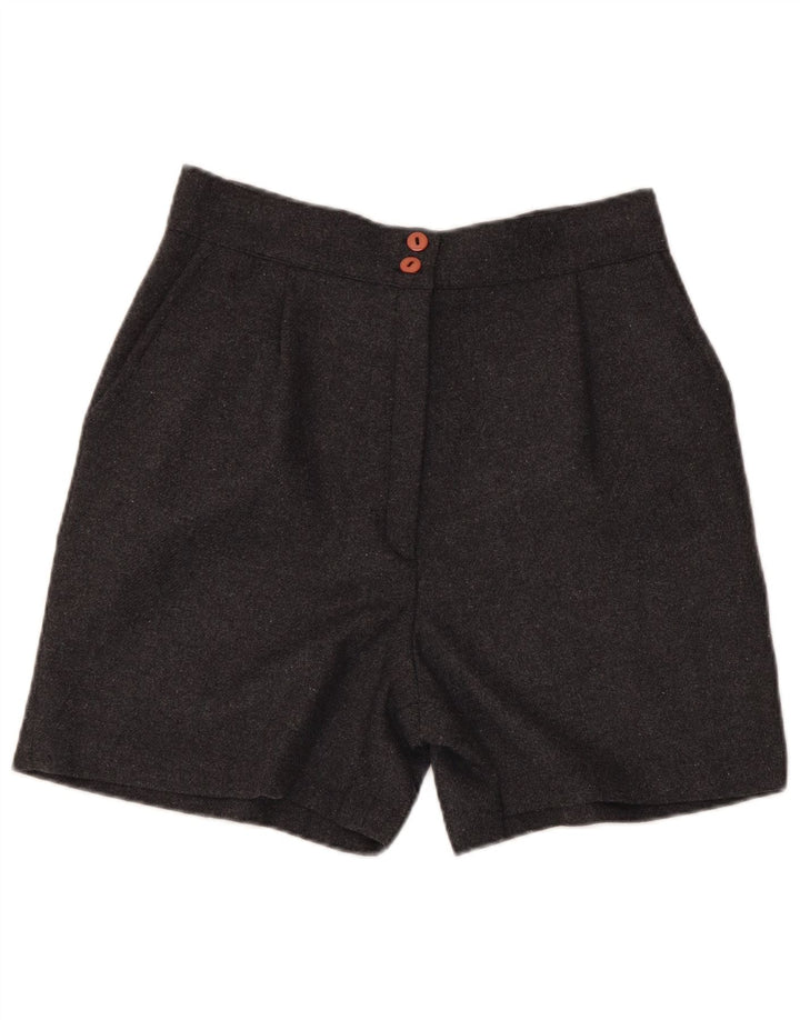 Vintage Kvinder Casual Shorts Large W30 Grå Polyester